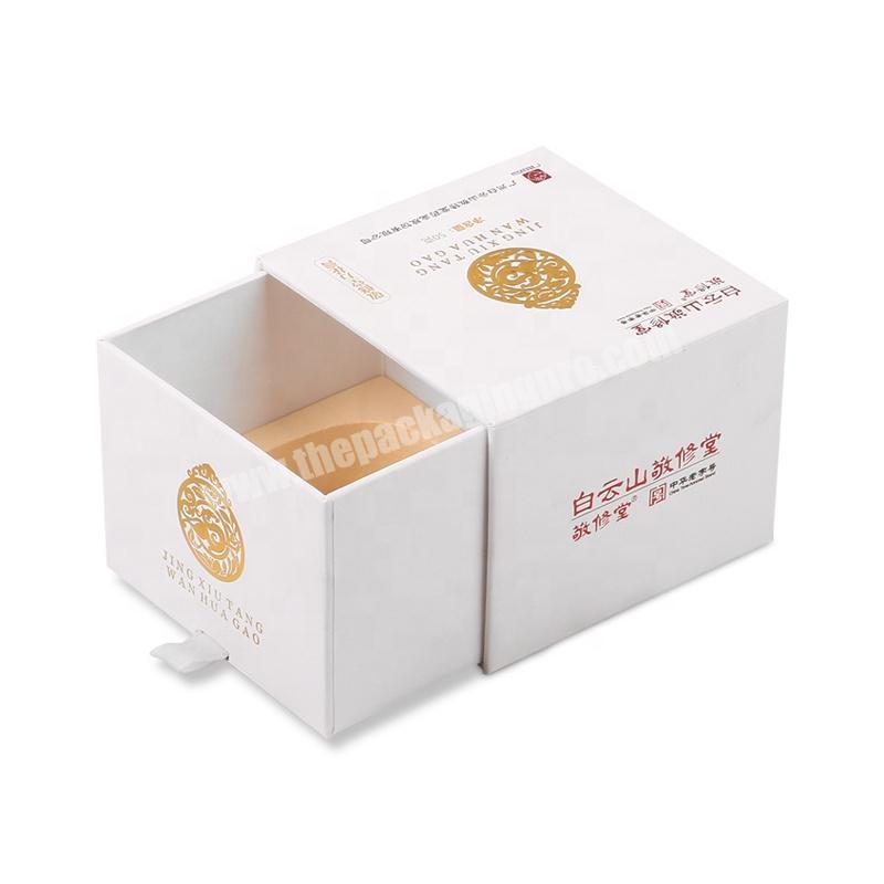 custom 30g 50g skin care cosmetic face  eye cream jar packaging drawer box