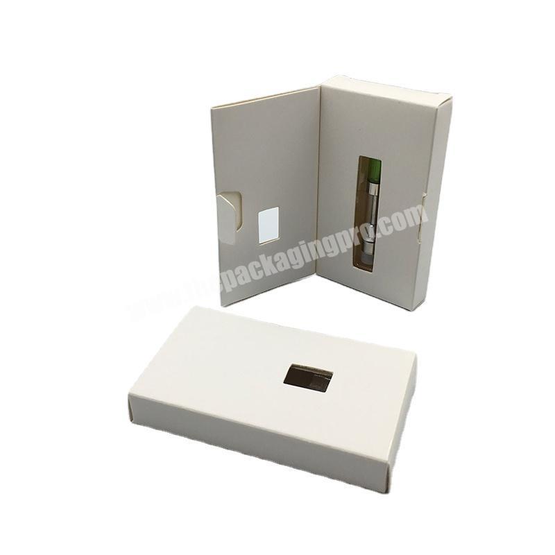 Custom 510 CBD Vape Cartridge Packaging Gift Paper Box Plastic Blister insert for CBD cartridge