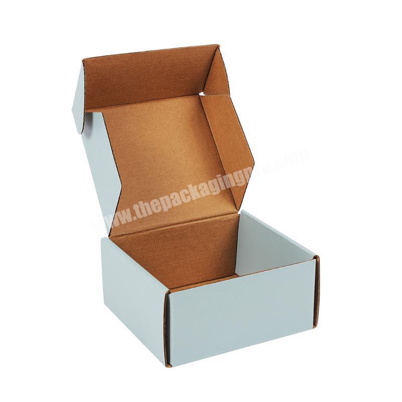 Custom A-B-W Flute Corrugated Cardboard Color Printed Roll End Tuck Top Paper Packaging Box Recycled