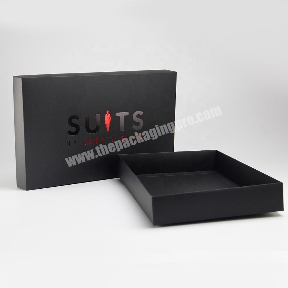 custom a4 paper box dimensions cloth paperboard box for package menswear and sock