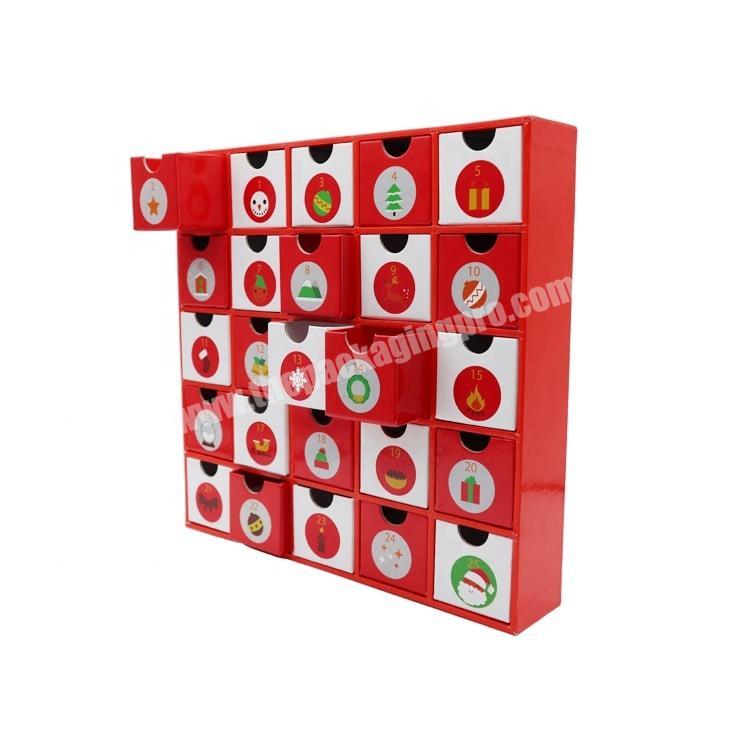 Custom Advent Calendar Packaging Christmas Advent Calendar Cardboard Box