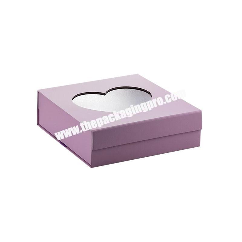 Custom beautiful rigid cardboard magnetic closure gift boxes wholesale