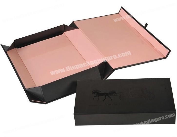 Custom Best Selling Logo Printed Texture Paper Magnetic Gift Box