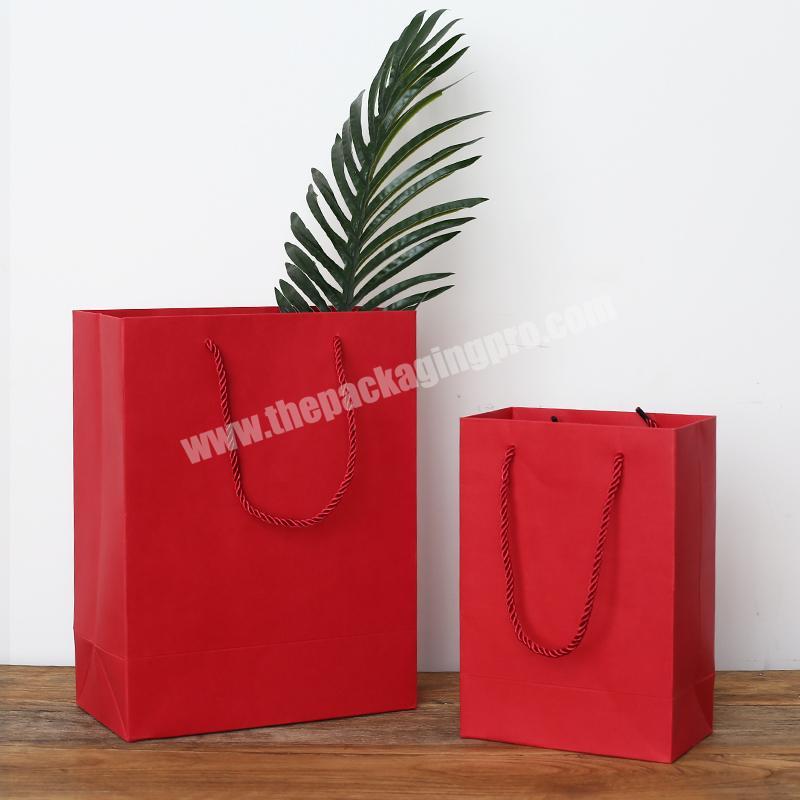 Custom big red paper bag