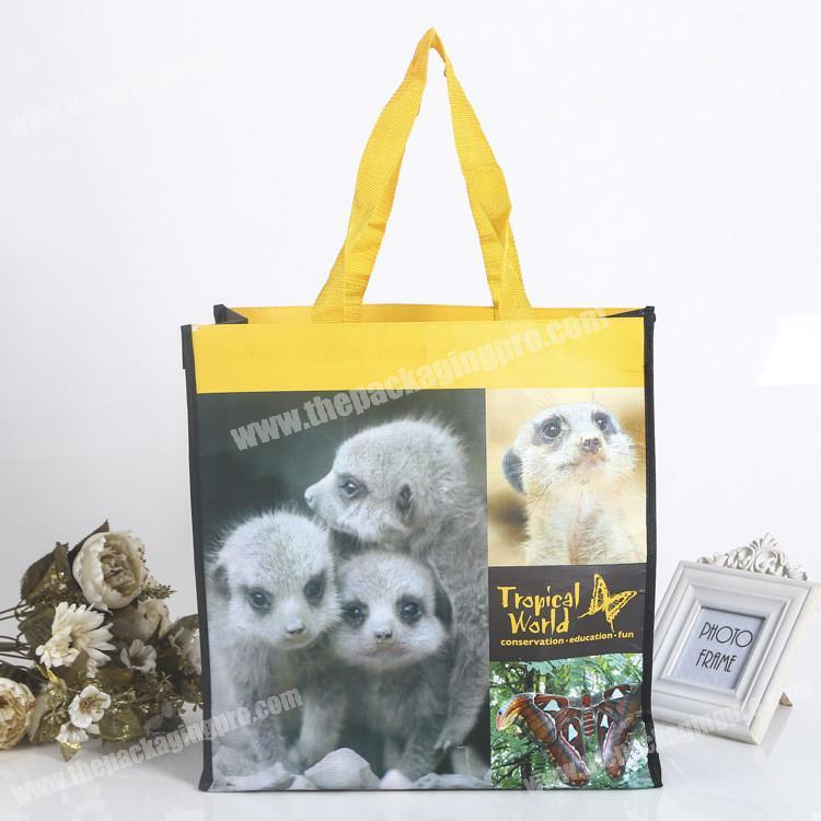 custom biodegradable animal prints non woven bag design