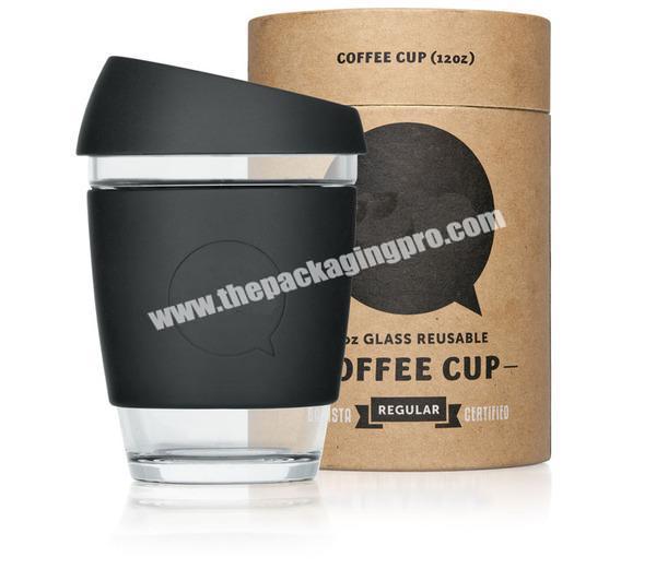 Custom Biodegradable Cardboard Paper Tube Coffee Mug Packaging Boxes
