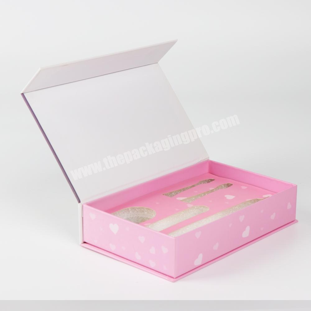 Custom biodegradable logo printing craft packaging small cardboard paper box with eva insert for packaging toothbrush