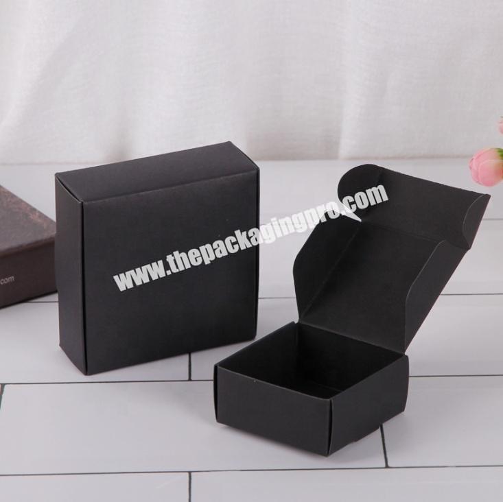 Custom black cardboard essential oil paper gift box packaging