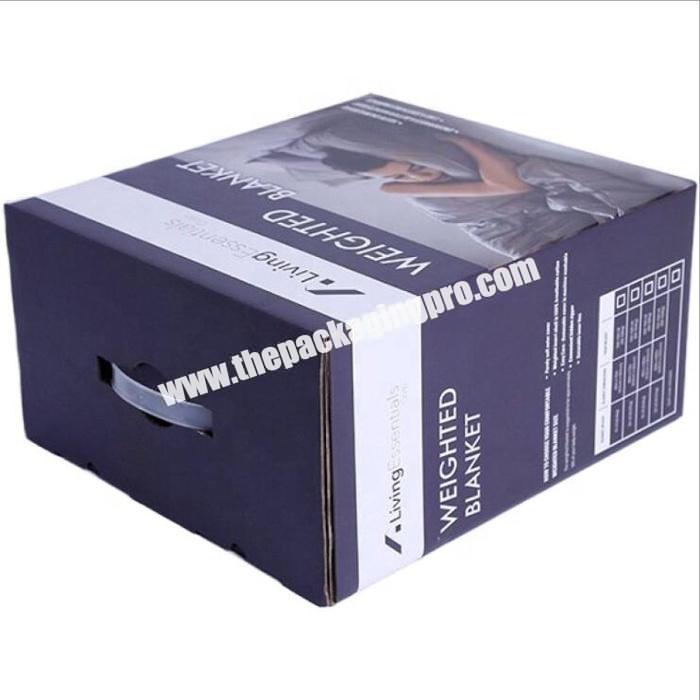Custom black color corrugated packaging box mail shipping paper box