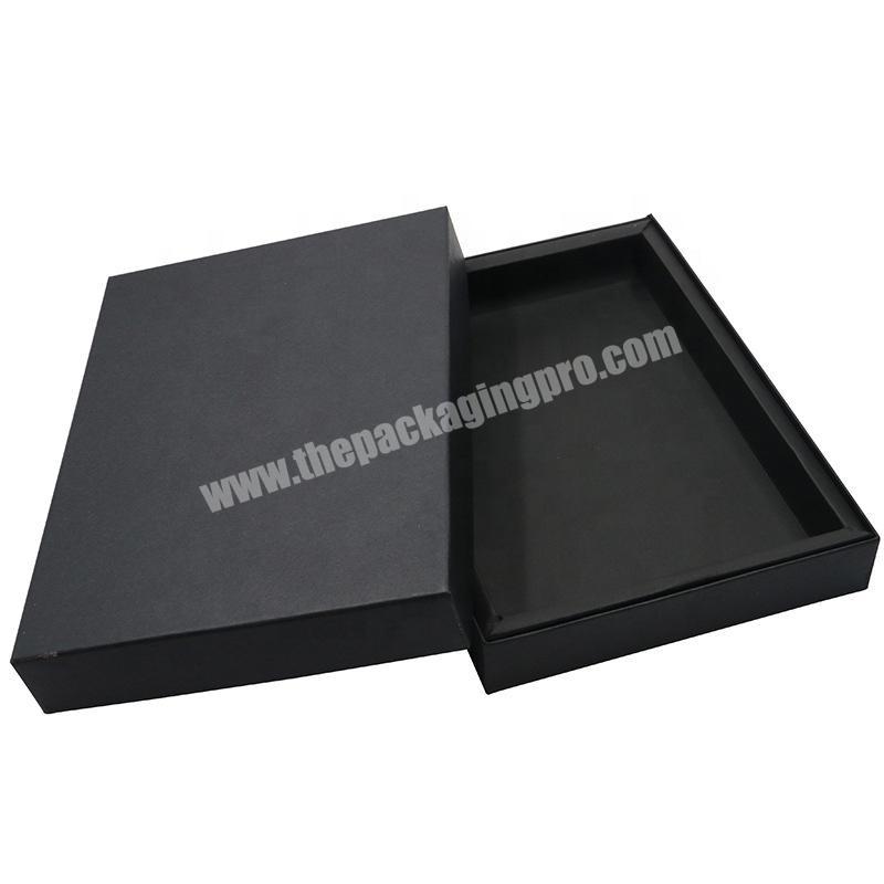 Custom black color turban scarf retail packaging box for clothes