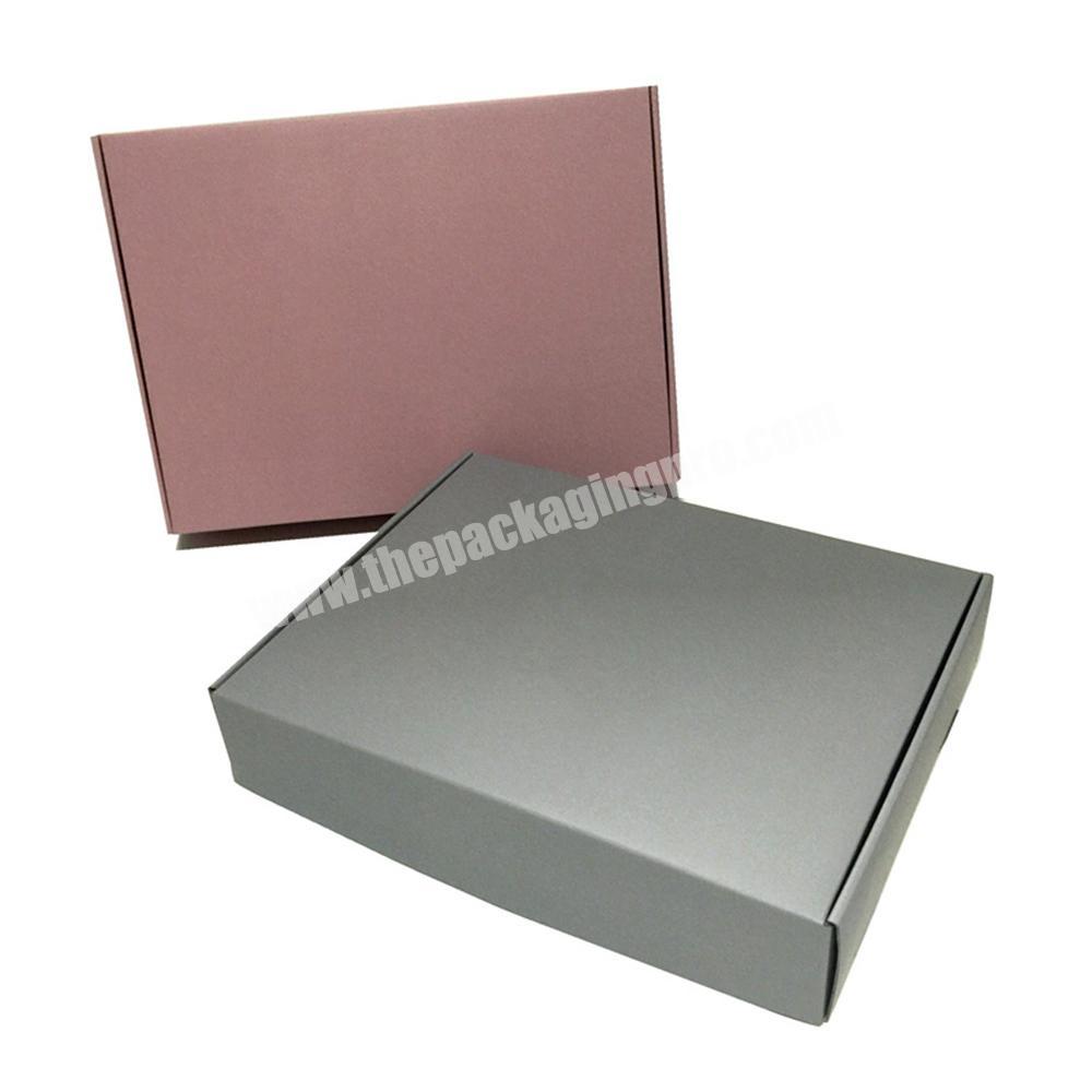 Custom black corrugated recyclable  postal shipping boxes