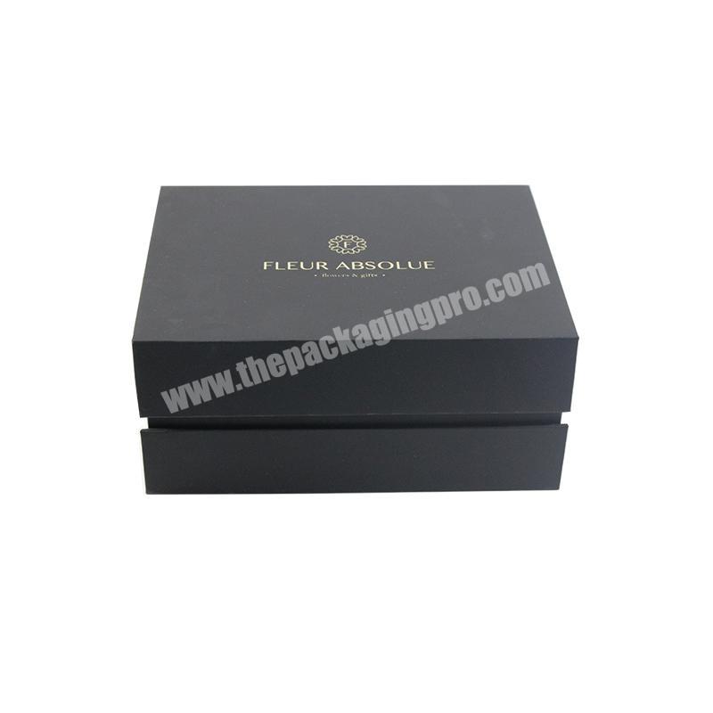 custom black luxury clothing package magnetic cardboard women hand bags gift box