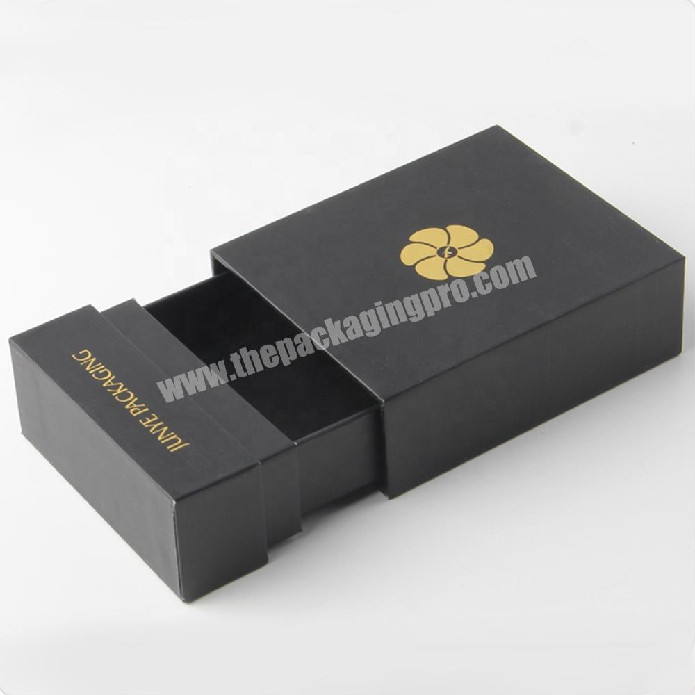 custom black luxury drawer retail watch display box