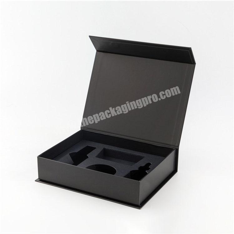 custom black luxury magnet box packaging
