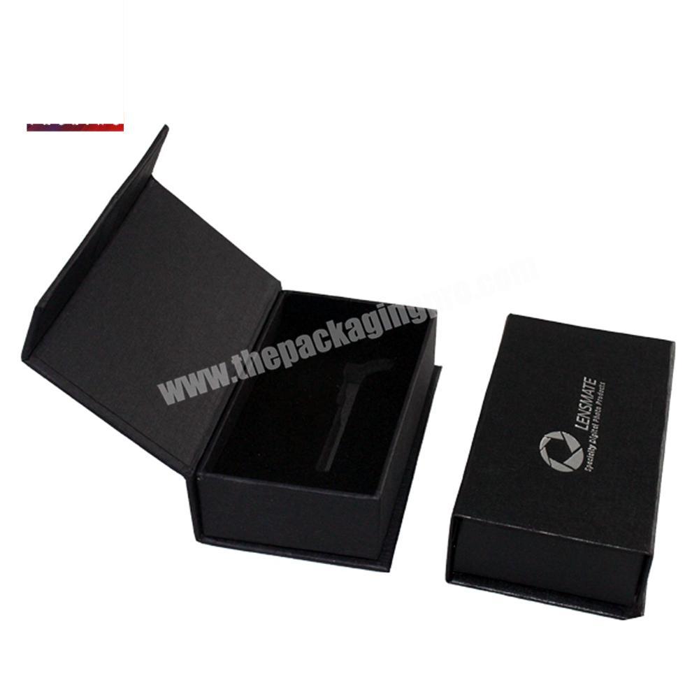 Custom Black Magnetic Closure Flap Box Crownwin Packaging