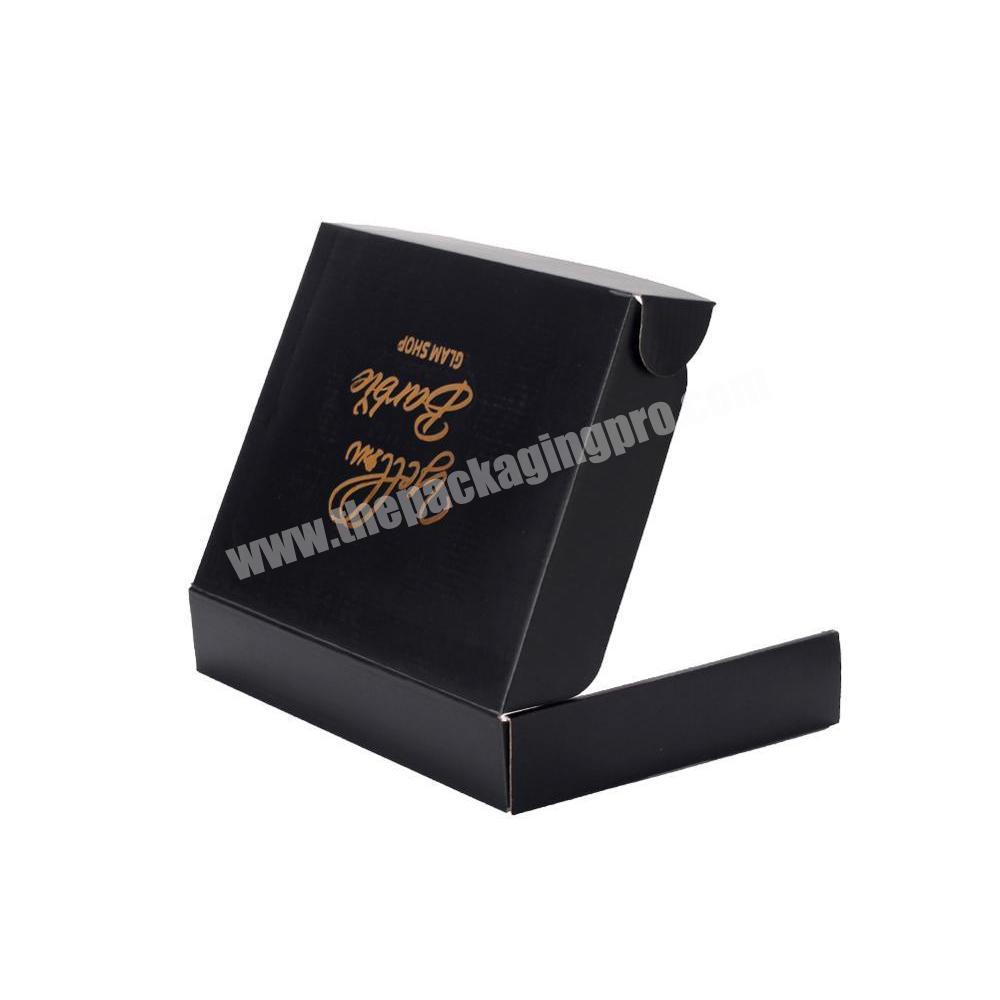 Custom Black Matte Lamination Paper Corrugated Shipping Box Printing Wholesale
