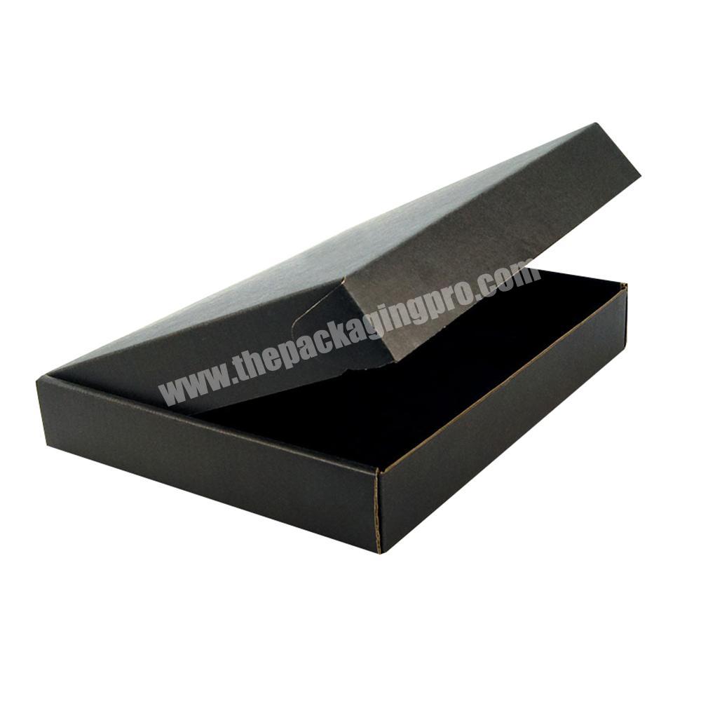 Custom Black On Both Sides Corrugated Foldable Shipping Large Packaging Boxes Mailer