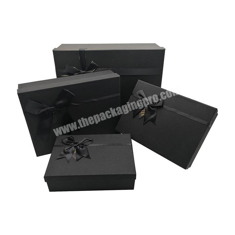 Custom Black Packaging Boxes with Lid Base Gift Box