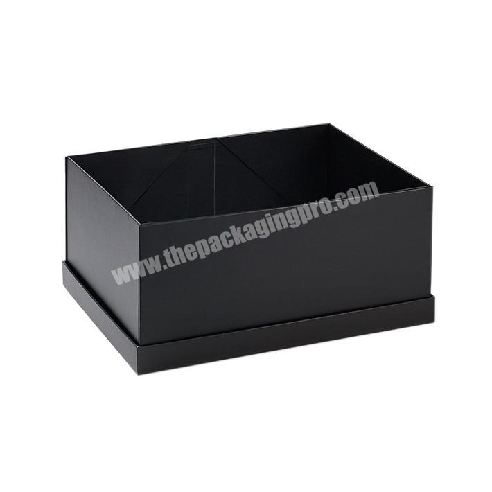 Custom black paper box and packaging box for shoes and clothes packing