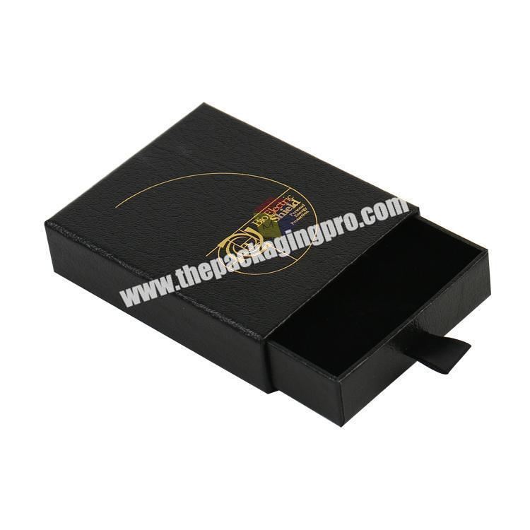 custom black premium drawer bracelet box packaging