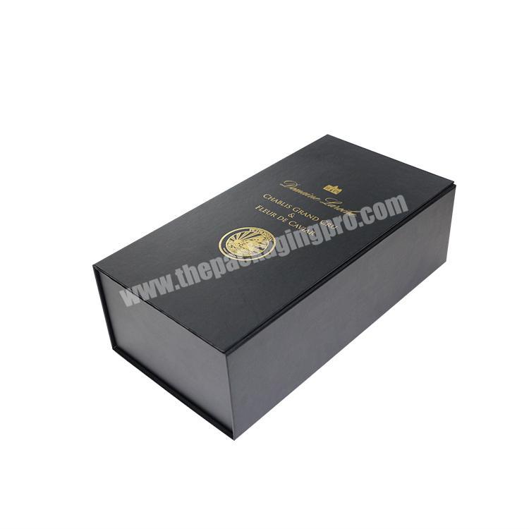 Custom Black Wine Glass Gift Box
