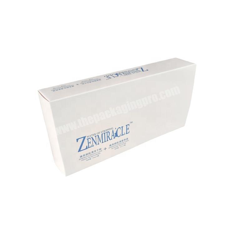 custom blue cosmetic packaging boxes makeup box cosmetic serum packaging box cosmetic paper boxes