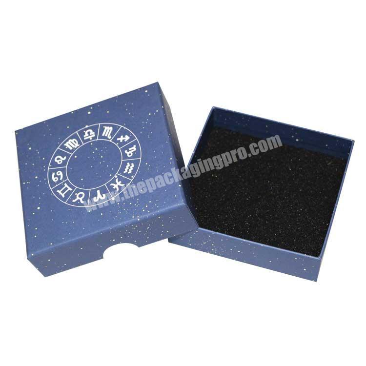 Custom Blue Small Paper Gift Packing Box