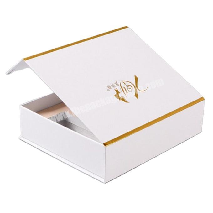 Custom Book Shaped Gift Packaging Boxes UV Protected CMYK printing paper packaging box with foam