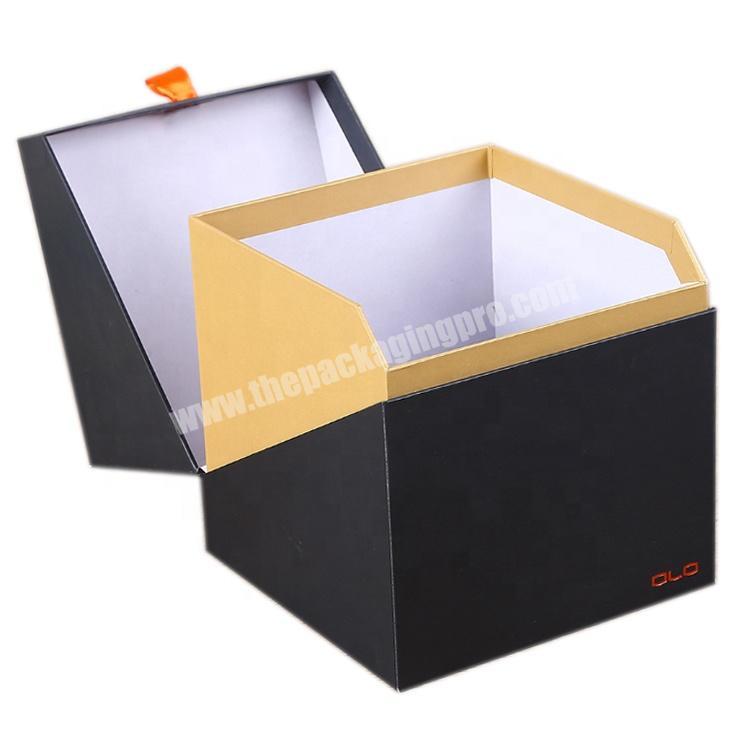 Custom boutique rigid cardboard paper gift box for watch