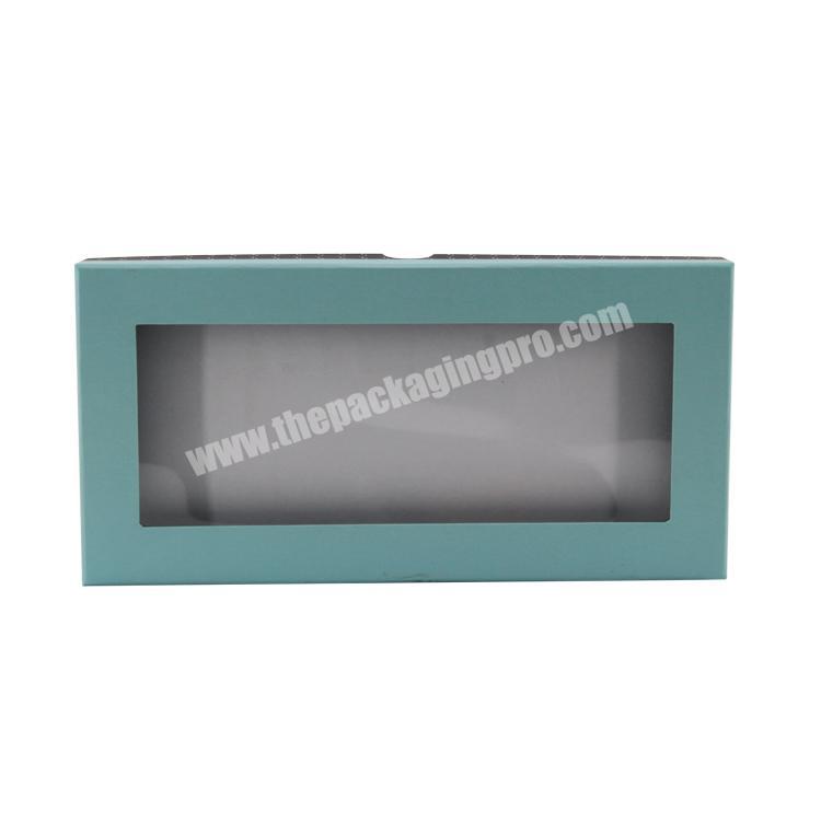 Custom Box Designs Apparel Box Packaging Decorative Square Gift Paper Box With Transparent Lid