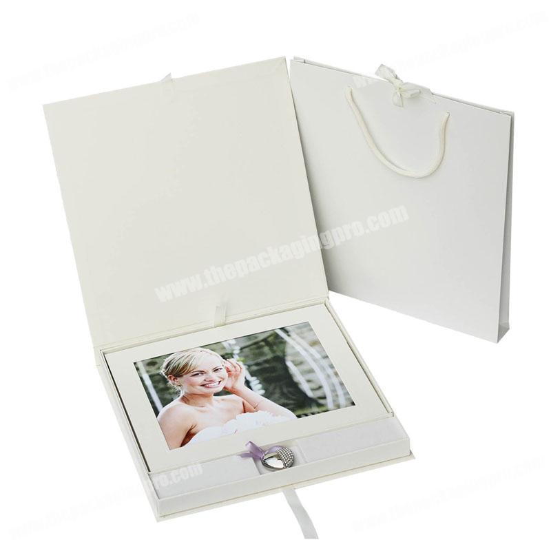 Custom box for usb flash drive and photos for wedding gift or photographer