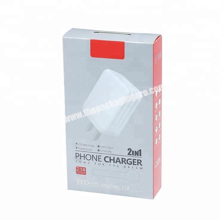 Custom Box Mobile Phone Charger Packaging Box