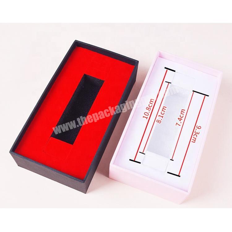 Custom Brand Handmade Cardboard Lipstick Gift Packaging Box With Foam Insert