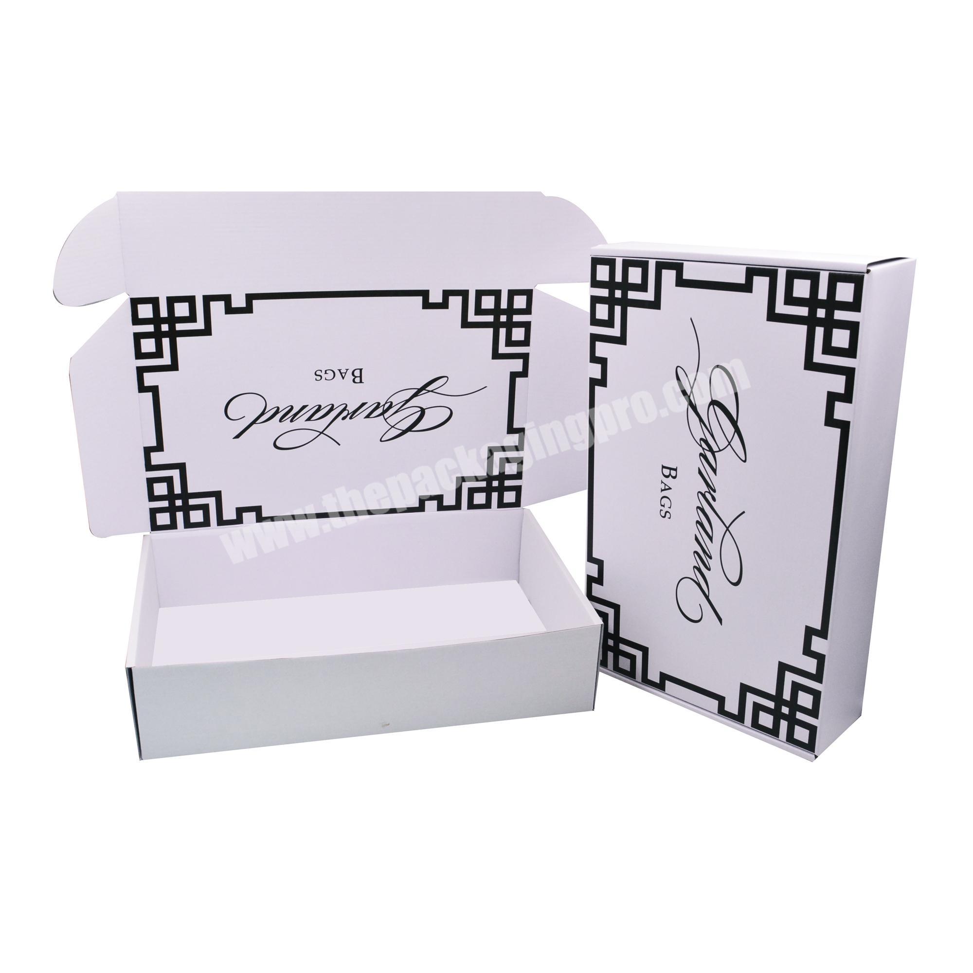 Custom Brand Printed Hair Mailer Gift Box Packaging Skin Care Corrugated Paper Mailing Box Scarf Packing Shipping Cardboard Box