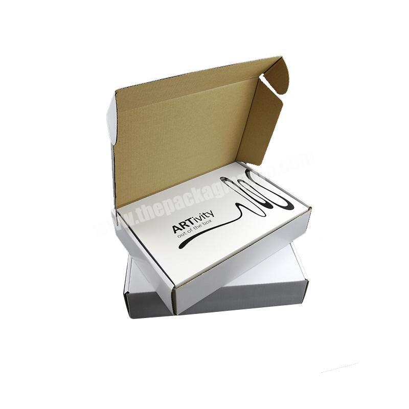 Custom Branded Cardboard Shipping Boxes Zipper Corrugated Carton