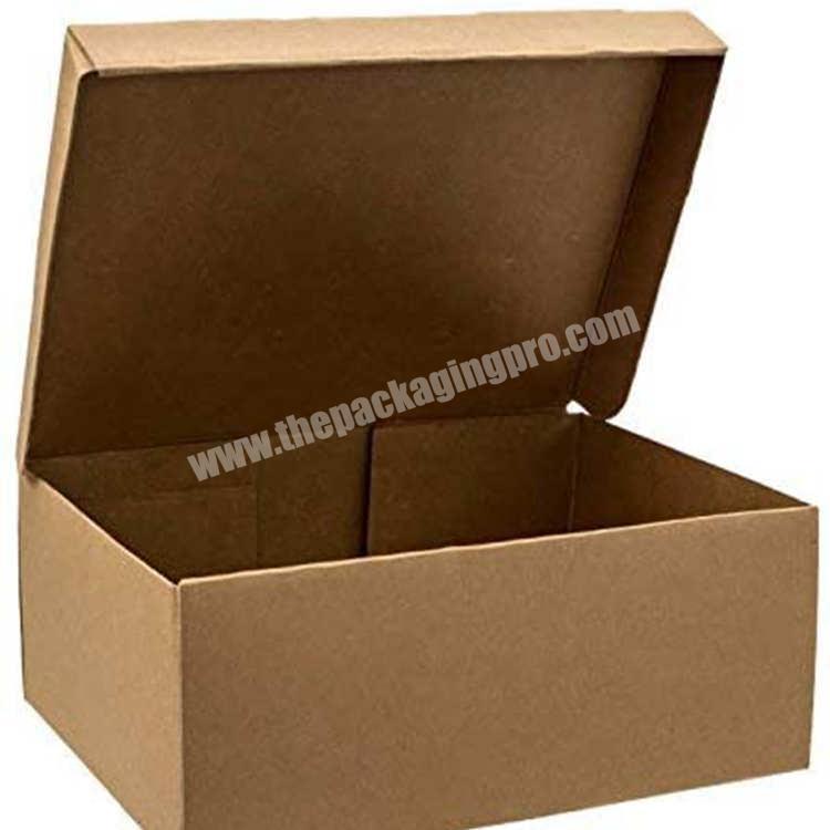 Custom Brown Color Fully Printed Kraft Paper Corrugated Carton Box For Shoe Packaging