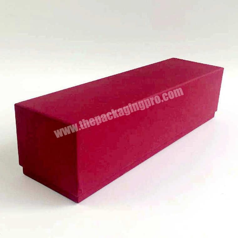 Custom Brown Kraft Cardboard Paper Lid And Base Lipstick Gift Packaging Box With Bows
