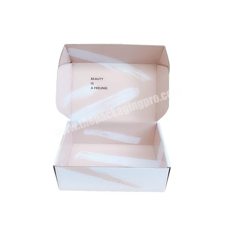 Custom business print shipping box with logo corrugated garment box shipping mailer logistics packing boxes