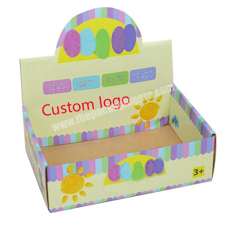Custom cardboard display rack snack paperboard packaging box paper tray box with factory price