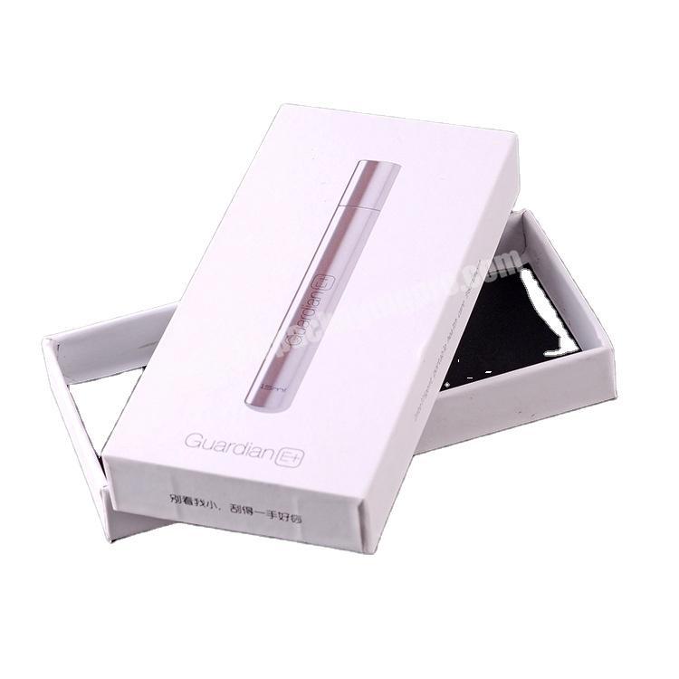 Custom cardboard electronic cigarette packaging box, lift box, high-end mobile phone accessories gift box with EVA gift box