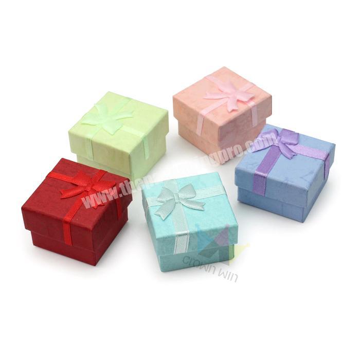 Custom Cardboard Gift Box With Lid And Ribbon Closure