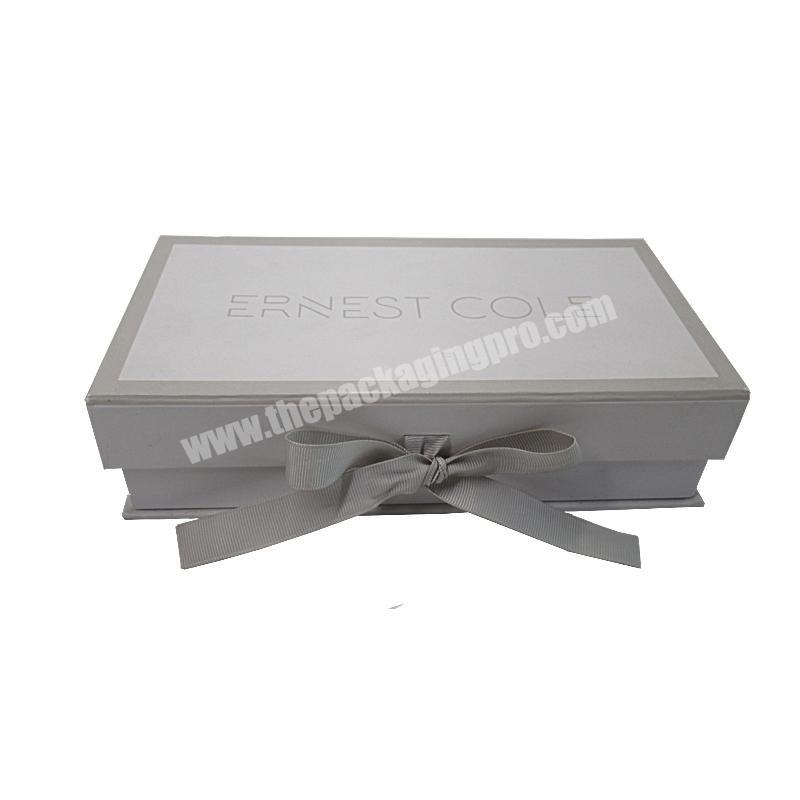 Custom Cardboard Gift Paper Box for Packaging with Ribbon