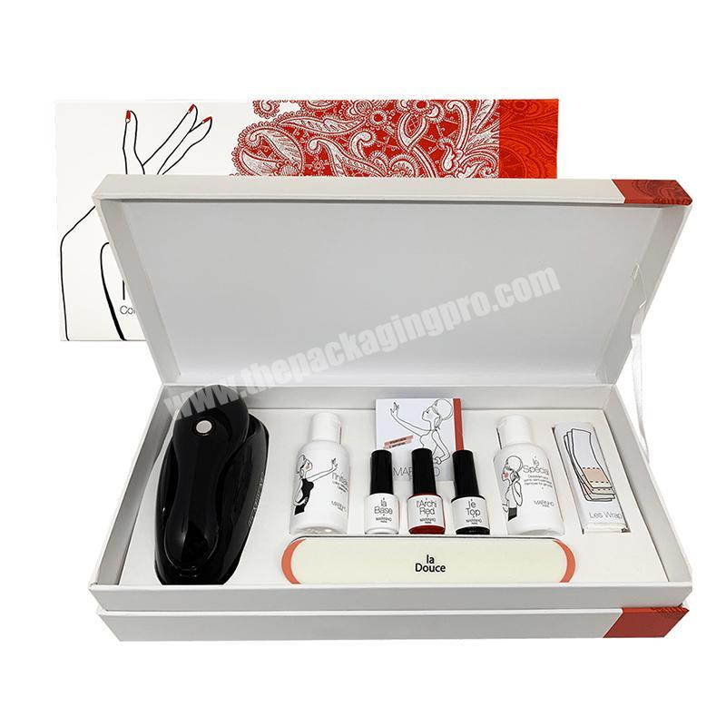 Custom cardboard nail polish set box packaging paper boxes for nail polish beauty products