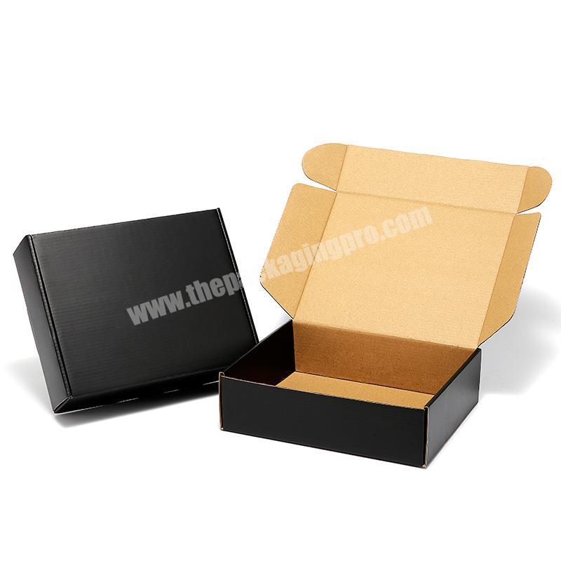 Custom cardboard packing box color printing black airplane gift box