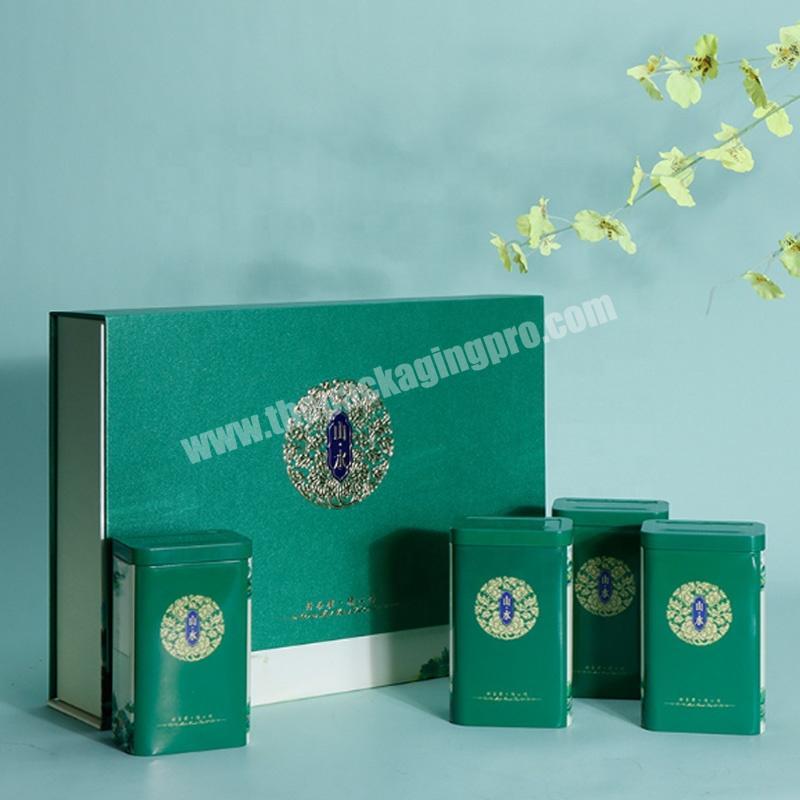 Custom Cardboard Paper Blooming Chinese Tea Gift Packing Box
