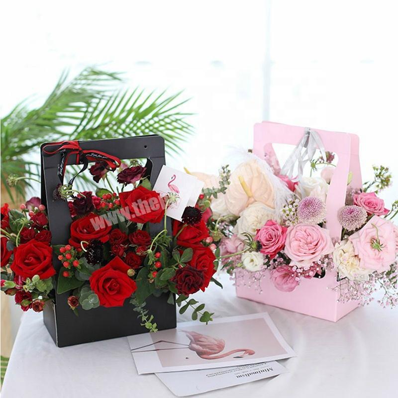 Custom Cardboard Paper Foldable Gift  Flower Box