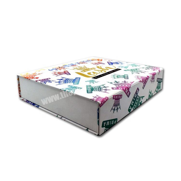 Custom Cardboard Paper Packaging Foldable Magnetic Gift Packing Clothing Box