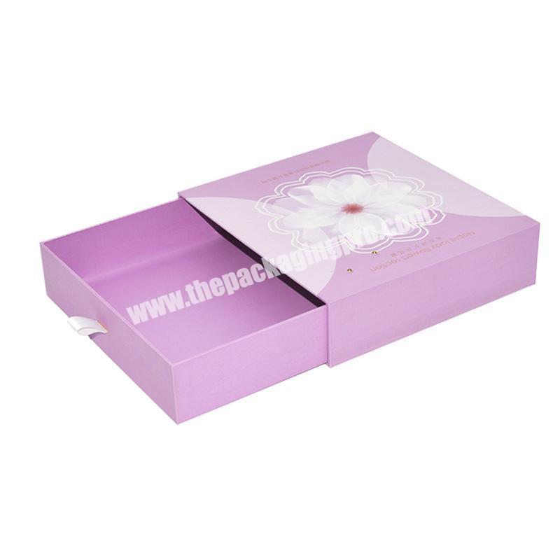 custom cardboard pull out packaging drawer box with your logo design  made in Xiamen Fujian