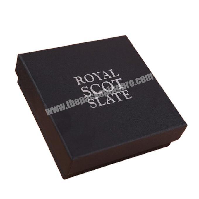 custom Cardboard thick Matte Lamination top and bottom style paper box packing gift paper