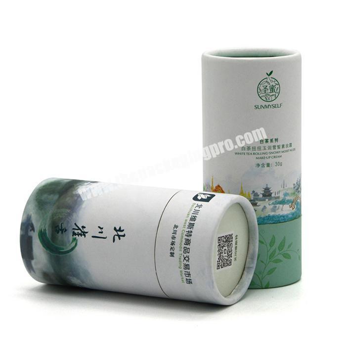custom cardboard tube elegant round box packaging tube cardboard for tea